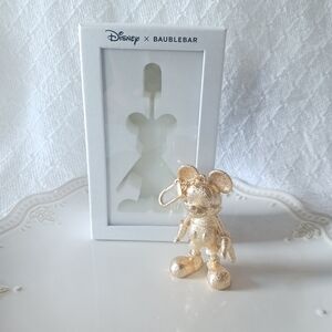 Baublebar × Disney Gold Mickey Mouse Bag Charm